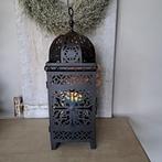 Metalen windlicht lantaarn Marrakech 18x18x50cm *Etage3*, Huis en Inrichting, Ophalen of Verzenden, Zo goed als nieuw