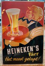 Heineken bier bord, Verzamelen, Merken en Reclamevoorwerpen, Ophalen of Verzenden, Gebruikt, Reclamebord