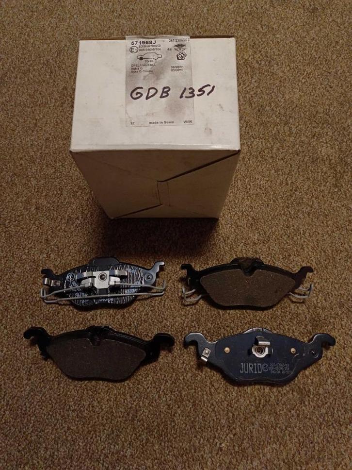 Opel Astra G (T98) remblokset vooras Jurid, Auto-onderdelen, Remmen en Aandrijving, Opel, Nieuw, Ophalen of Verzenden