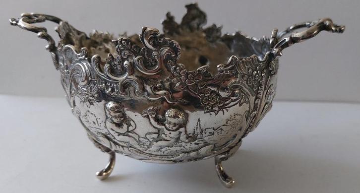 antiek zilveren schaal, snoep, zoetigheden,noten., Antiek en Kunst, Antiek | Goud en Zilver, Zilver, Ophalen