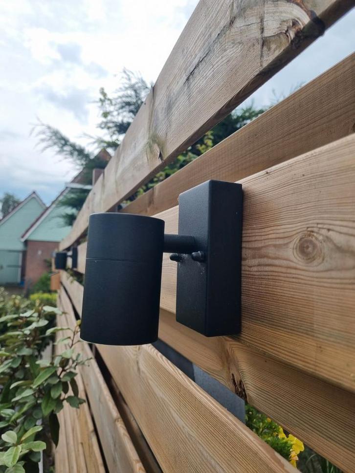4x Schuttinglampjes met dag/nachtSensor - Buitenverlichting, Tuin en Terras, Buitenverlichting, Nieuw, Wandlamp, Aluminium, Waterbestendig