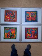 Vier unieke zeefdrukken van Clemens Briels, Ophalen of Verzenden