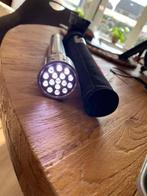 Professionele Led Lenser zaklamp, rvs, 15 led's+riemfoedraal, Ophalen of Verzenden, Nieuw, Batterij