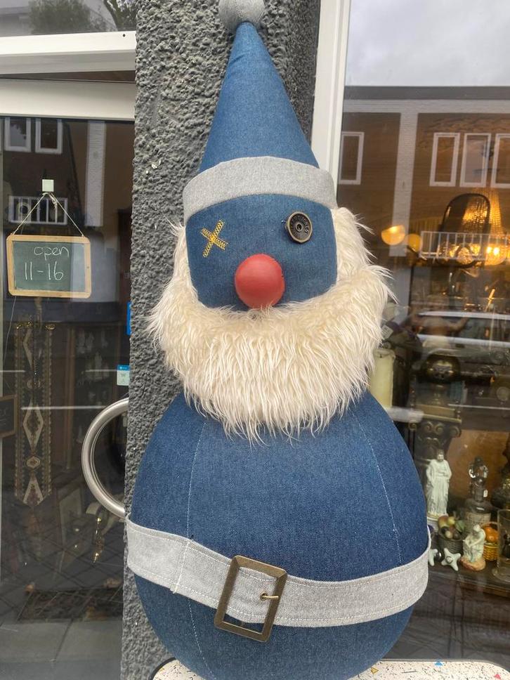 2 Grote Reclame Kerstman Poppen Jack & Jones jeans style., Huis en Inrichting, Woonaccessoires | Overige, Gebruikt, Ophalen of Verzenden