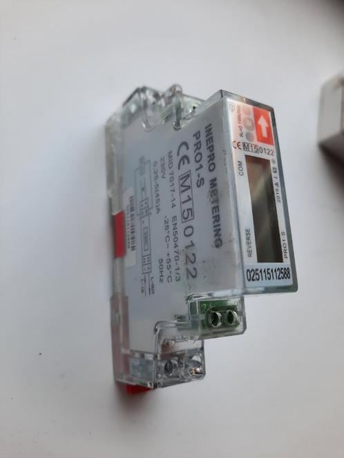 Inepro PR01-S kwh meter geschikt voor zonnepanelen, ook toon, Doe-het-zelf en Verbouw, Elektra en Kabels, Zo goed als nieuw, Overige typen