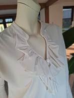 Helena Hart travel roomwitte blouse ruches roesel xxl 44, Ophalen of Verzenden, Nieuw, Maat 42/44 (L), Blauw