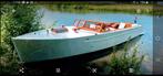 Uniek gerestaureerde geklonken stalen autoboot uit 1924, Watersport en Boten, Ophalen, Staal, Binnenboordmotor, 6 meter of meer
