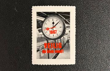 Sluitzegel NS ‘Veilig de klok rond’ (1967) beschikbaar voor biedingen