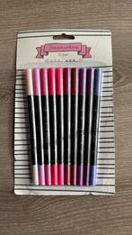 10 twinmarkers (finelinerpunt en brushpunt) Nieuw, Hobby en Vrije tijd, Tekenen, Ophalen of Verzenden, Nieuw, Potlood of Stift