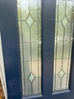Nieuwe merbau voordeur 83x201.5 cm glasinlood nr 787, Ophalen, 80 tot 100 cm, Nieuw, Buitendeur