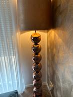 Bol lamp bronskleurig, Huis en Inrichting, Lampen | Vloerlampen, Ophalen of Verzenden, Zo goed als nieuw, Overige materialen, Minder dan 100 cm