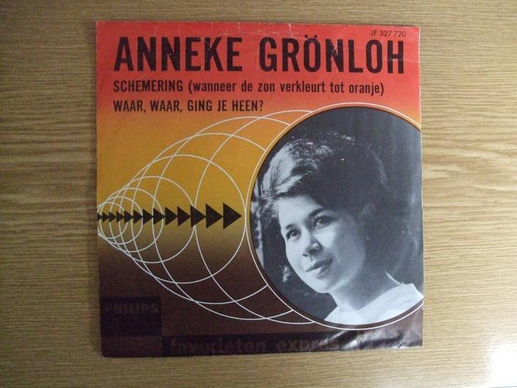 ANNEKE GRONLOH   SCHEMERING / WAAR, WAAR, GING JE HEEN?, Cd's en Dvd's, Vinyl Singles, Zo goed als nieuw, Single, Nederlandstalig