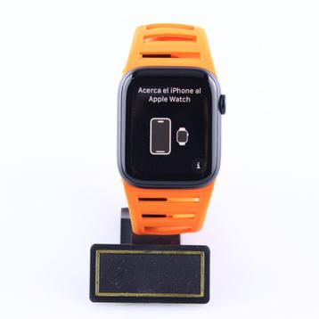 Apple Watch Series 8 GPS aluminium 45 mm Met oranje band beschikbaar voor biedingen