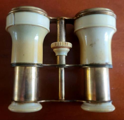 Vintage Toneelkijker met Lederen Foudraal, Antiek en Kunst, Antiek | Overige Antiek, Ophalen of Verzenden