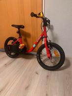 BTWIN Loopfiets/Kinderfiets 2in1 14 inch - Zo goed als nieuw, Ophalen, Zijwieltjes, Btwin (Decathlon), Minder dan 16 inch
