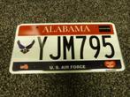 Kentekenplaat licenseplate Alabama US Air Force USA, Verzenden, Gebruikt, Auto's