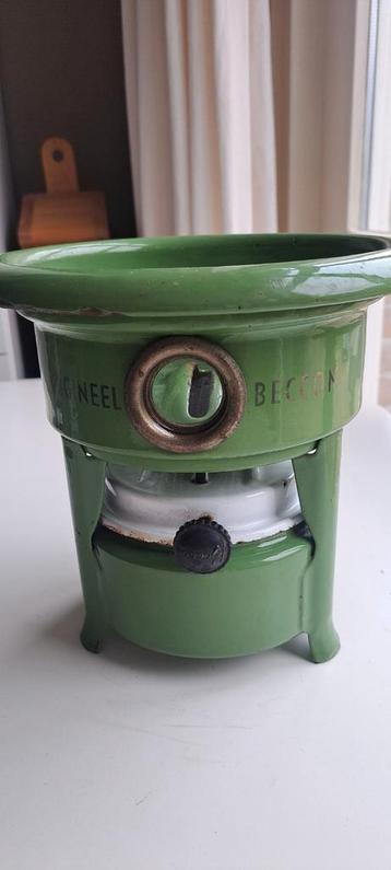 Vintage Beccon Petroleumstel - Emaille beschikbaar voor biedingen