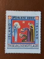 IJsland kerstsluitzegel 1957, Ophalen of Verzenden, IJsland, Postfris