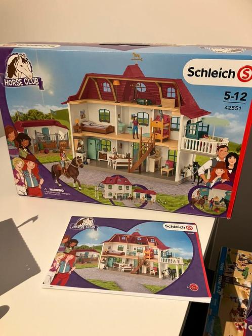 Schleich Horse Club - Lakeside landhuis en stal (42706), Kinderen en Baby's, Speelgoed | Actiefiguren, Zo goed als nieuw, Ophalen