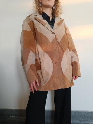 Vintage leren jas jacket maat M L XL beschikbaar voor biedingen