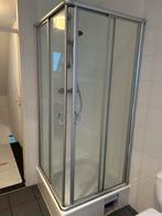 Douchecabine met schuifdeuren en douchebak/sifon, Huis en Inrichting, Ophalen, Gebruikt