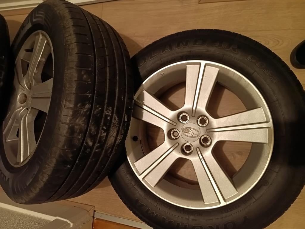 Subaru Forester 16 inch velgen met zomerbanden, Ophalen