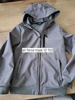Jas maat 152 winterjas softshell merk air force grijs zgan, Ophalen of Verzenden, Zo goed als nieuw, Airforce, Jongen