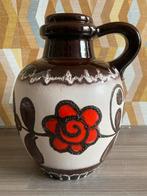 Vintage West Germany Scheurich vaas 486-38, Gebruikt, Overige kleuren, Aardewerk of Porselein, Ophalen of Verzenden