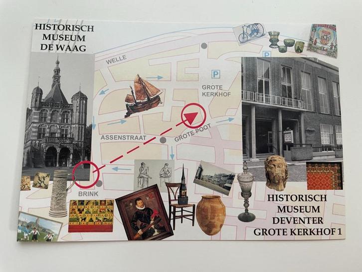 D491 Ansichtkaart Deventer : Museum De Waag, Verzamelen, Ansichtkaarten | Nederland, Ongelopen, Overijssel, Ophalen of Verzenden