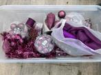 Kerstballen paars aubergine, Ophalen, Zo goed als nieuw
