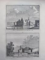 321-322 / Heemskerk Huis Marquette   Kopergravure 1750, Ophalen of Verzenden