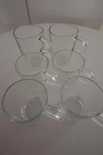 Bijenkorf Theeglazen 2x groot 4x klein, Glas of Glazen, Gebruikt, Ophalen of Verzenden, Glas
