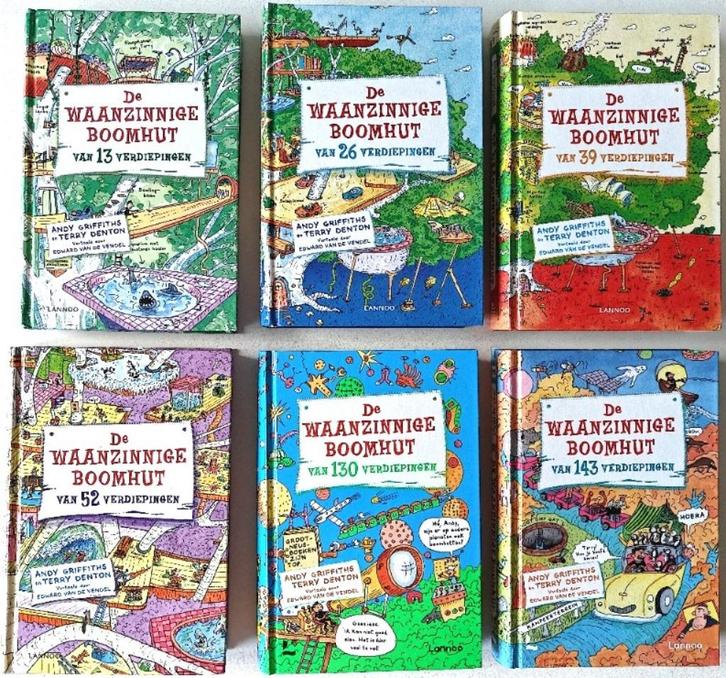 6 boeken: De Waanzinnige Boomhut: deel 1, 2, 3, 4,10 en 11., Boeken, Kinderboeken | Jeugd | 10 tot 12 jaar, Zo goed als nieuw