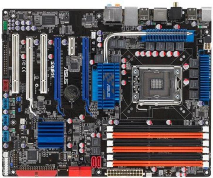 Motherload - Asus P6T SE Socket 1366 ATX mamaplank, Computers en Software, Moederborden, Zo goed als nieuw, Ophalen of Verzenden