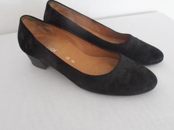Gabor - prachtige zwarte leren schoenen - 38 G beschikbaar voor biedingen