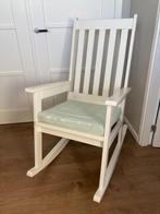 Schommelstoel, Huis en Inrichting, Stoelen, Ophalen, Gebruikt, Wit, Eén