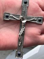 Groot zilveren antiek kruis, Sieraden, Tassen en Uiterlijk, Antieke sieraden, Verzenden, Zilver, Hanger