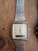 VINTAGE RETRO WERKEND JAPAN CASIO 309 AQ-321G ANA-DIGI, Sieraden, Tassen en Uiterlijk, Horloges | Dames, Gebruikt, Staal, Polshorloge