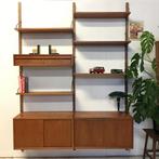 Poul Cadovius by Royal System vintage modulair wandsysteem, Huis en Inrichting, Kasten | Wandmeubels, Gebruikt, 200 cm of meer