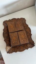 Dienblad met opbergdoosjes. Indonesie., Ophalen of Verzenden