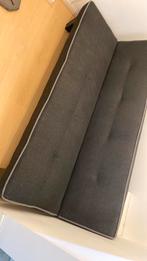 Slaapbank Bedbank antraciet grijs, Ophalen, 90 cm, Eenpersoons, Grijs
