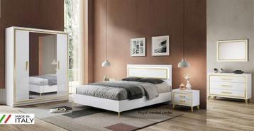 Slaapkamer complete set Gold Hoogglans wit-AANBIEDING beschikbaar voor biedingen