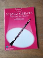 20 Jazz Greats Play-along for Clarinet, Boeken, Ophalen of Verzenden, Gelezen, Genre of Stijl