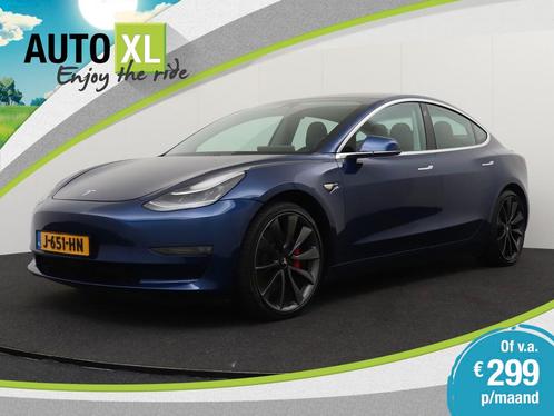 Tesla Model 3 Performance AWD 75 kWh Autopilot Pano-dak Stoe, Auto's, Tesla, Bedrijf, Te koop, Model 3, 4x4, ABS, Airbags, Airconditioning