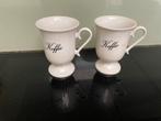 2 koffiebekers, Huis en Inrichting, Keuken | Servies, Ophalen of Verzenden, Zo goed als nieuw, Effen, Kop(pen) en/of Schotel(s)
