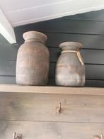 Nepalese potten, Huis en Inrichting, Woonaccessoires | Vazen, Minder dan 50 cm, Zo goed als nieuw, Ophalen, Overige kleuren