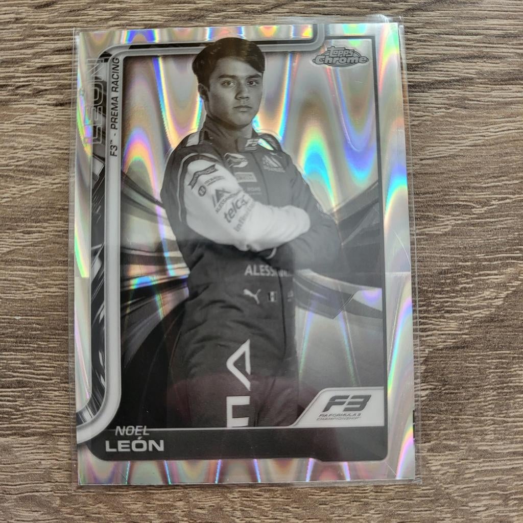 43 Noel Leon Topps Chrome Topps Chrome F1 2025 Raywave, Ophalen of Verzenden, Nieuw, Overige sporten, Spelerskaart
