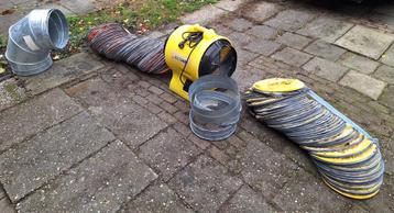 Dryfast TTV2500 bouwventilator met slangen, werkt goed! beschikbaar voor biedingen