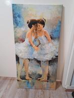 Schilderij twee ballerina's ballet, Minder dan 50 cm, Schilderij, Ophalen of Verzenden, Zo goed als nieuw