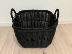 Zwarte mand / decoratie (45x45 cm), Huis en Inrichting, Woonaccessoires | Schalen en Manden, Ophalen of Verzenden